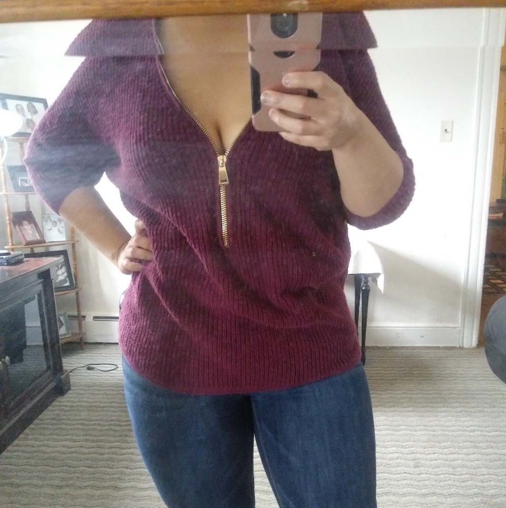 Express Zippered sweater tunic
